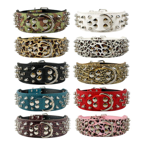 Studded Leather Dog Collars