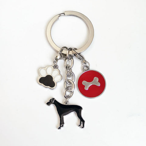 Bone Footprint Keychain