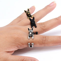 Retro Style German Shepherd Ring