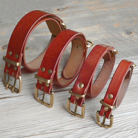 Genuine Leather Pet Dog Collars